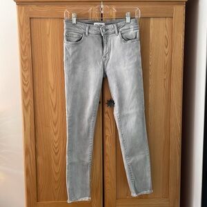 DL1961 Florence Cropped Instasculpt Gray Wash Denim